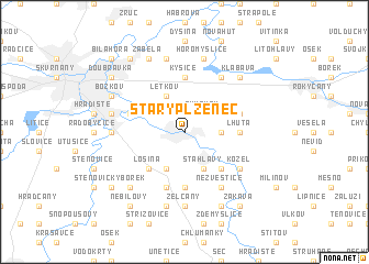 map of Starý Plzenec