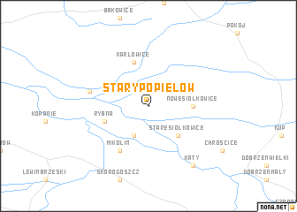 map of Stary Popielów