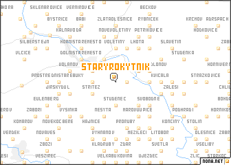 map of Starý Rokytník