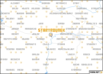 map of Starý Rounek