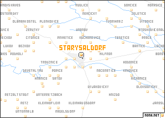 map of Starý Šaldorf