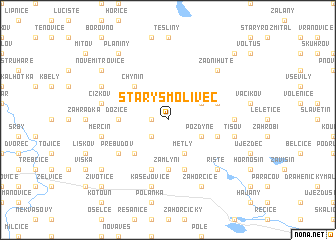map of Starý Smolivec