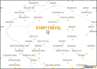 map of Stary Tomyśl