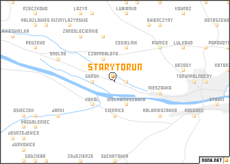 map of Stary Toruń