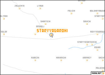 map of Staryya Darohi