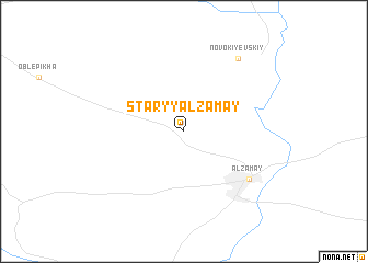 map of Staryy Alzamay