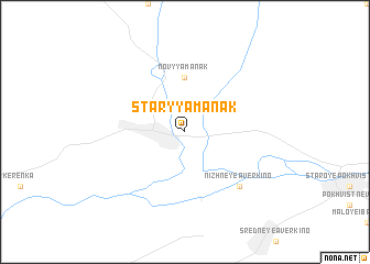 map of Staryy Amanak