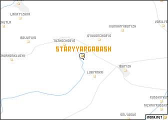 map of Staryy Argabash