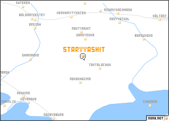 map of Staryy Ashit