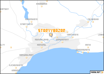 map of Staryy Bazar