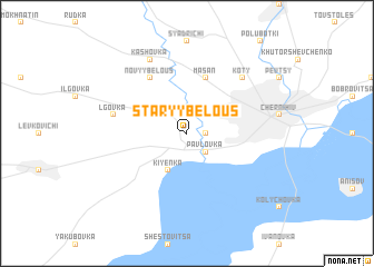 map of Staryy Belous