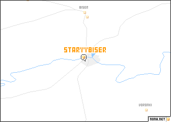 map of Staryy Biser