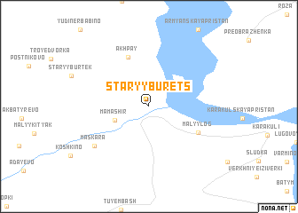 map of Staryy Burets