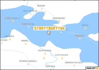 map of Staryy Burtyuk
