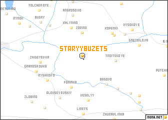 map of Staryy Buzets