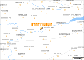 map of Staryy Dedin