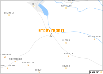 map of Staryye Arti