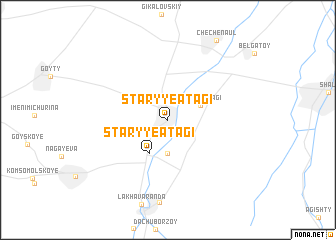 map of Staryye Atagi