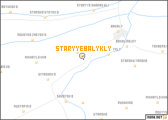 map of Staryye Balykly