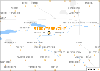 map of Staryye Beyzimy