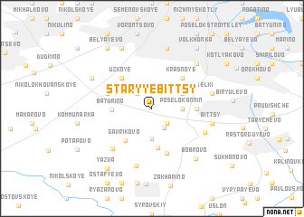 map of Staryye Bittsy