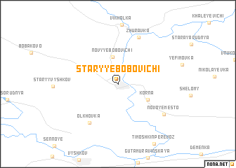 map of Staryye Bobovichi