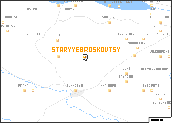 map of Staryye Broskovtsy