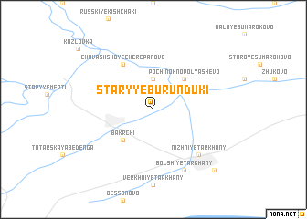 map of Staryye Burunduki