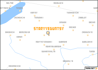 map of Staryye Duntsy