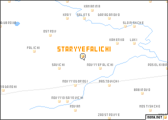 map of Staryye Falichi