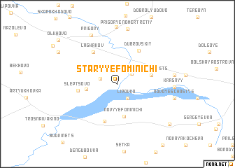 map of Staryye Fominichi