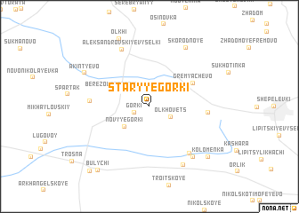 map of Staryye Gorki