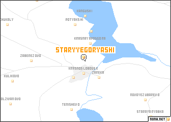 map of Staryye Goryashi