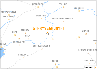 map of Staryye Gromyki