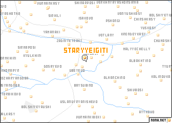 map of Staryye Igiti