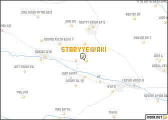 map of Staryye Ivaki