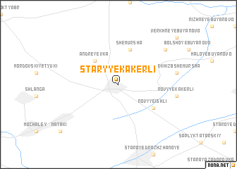 map of Staryye Kakerli
