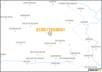 map of Staryye Kardy