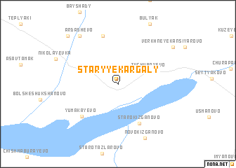 map of Staryye Kargaly