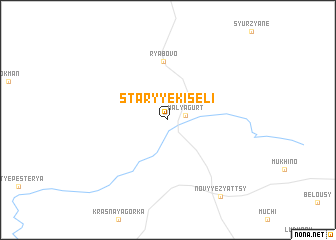 map of Staryye Kiseli