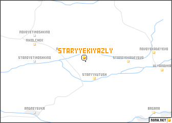 map of Staryye Kiyazly
