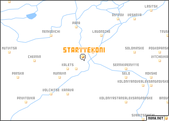 map of Staryye Koni