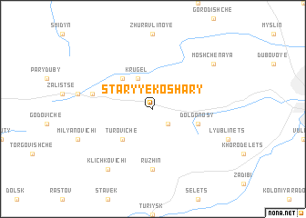 map of Staryye Koshary