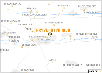 map of Staryye Kotyakovo