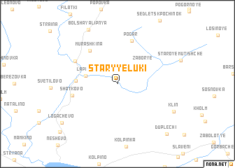 map of Staryye Luki