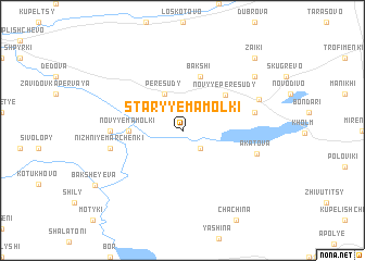 map of Staryye Mamolki