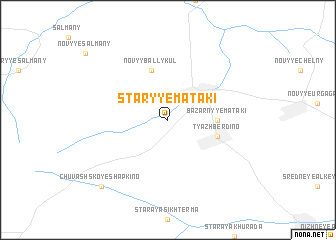 map of Staryye Mataki