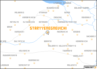 map of Staryye Negnevichi