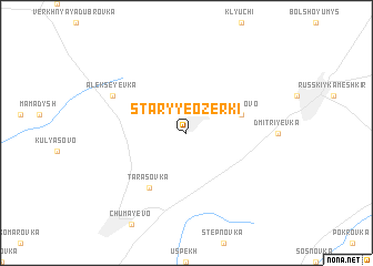 map of Staryye Ozerki
