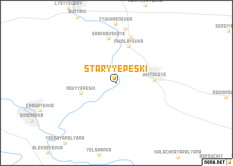 map of Staryye Peski